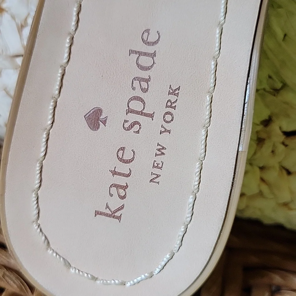 Kate Spade Berlin black woven sandals, size 7.5M